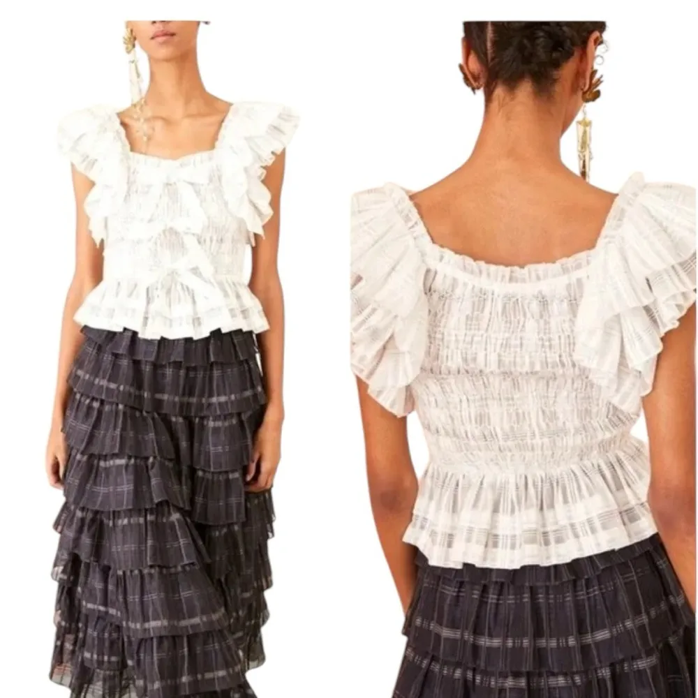 Ulla Johnson  Camille Bow Tank - Image 3