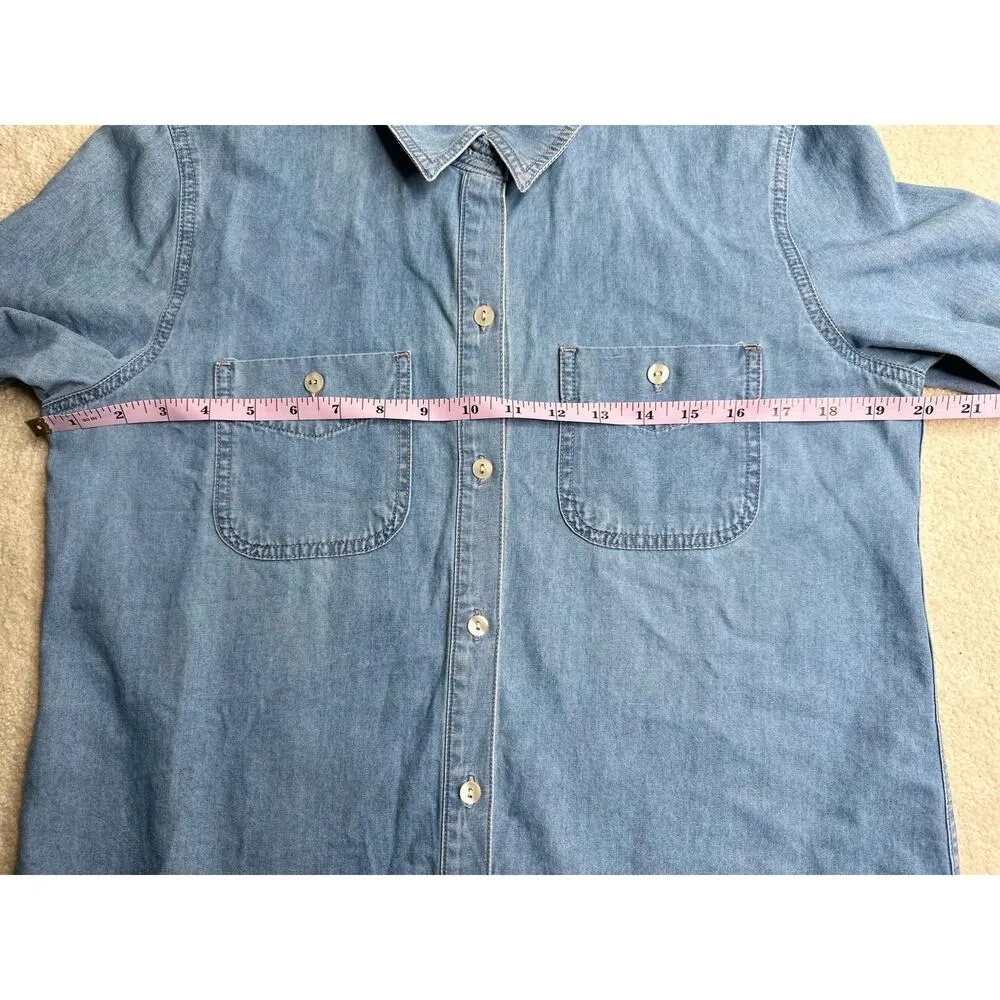 7 For All Mankind: Chambray Button Down Shirt - Image 8