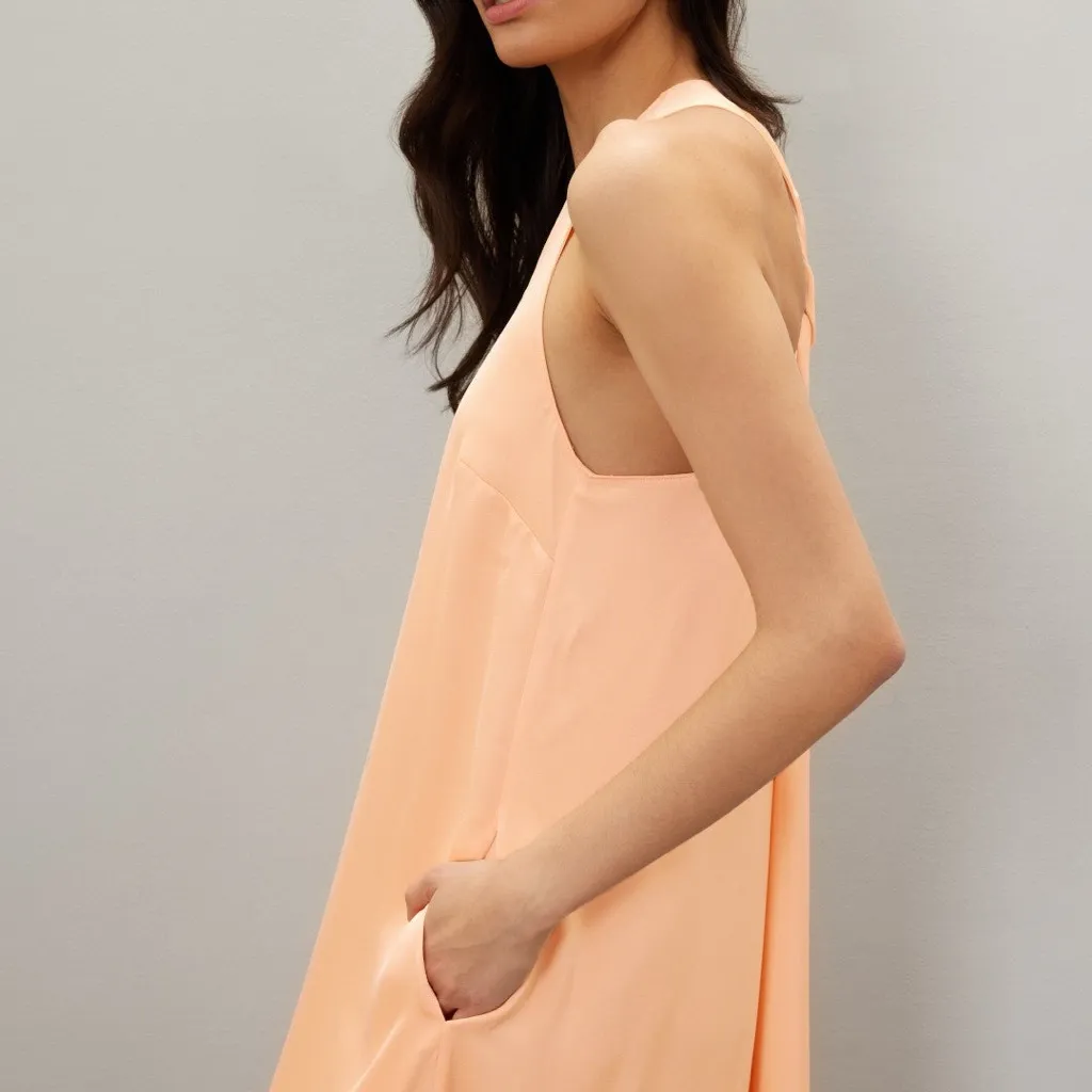 Rosetta Getty Peach Maxi Dress Orange Size 14 - Image 7