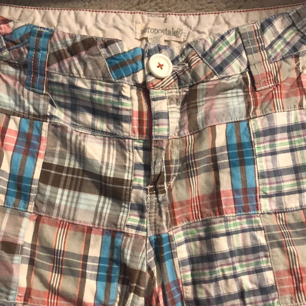 🔹4 for $30 Aeropostale Plaid Bermuda Shorts, size 13/14 - Image 3