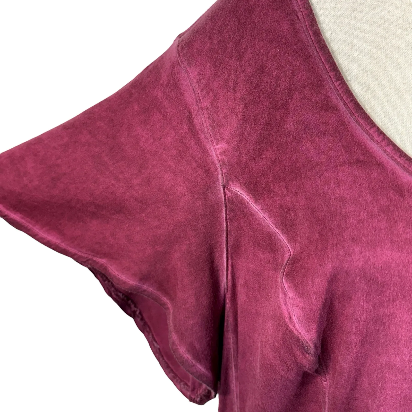 Torrid SZ 3 (3X-Large) Tunic Top Button-Up Flared Sleeves Stretch Scoop Neck - Image 4