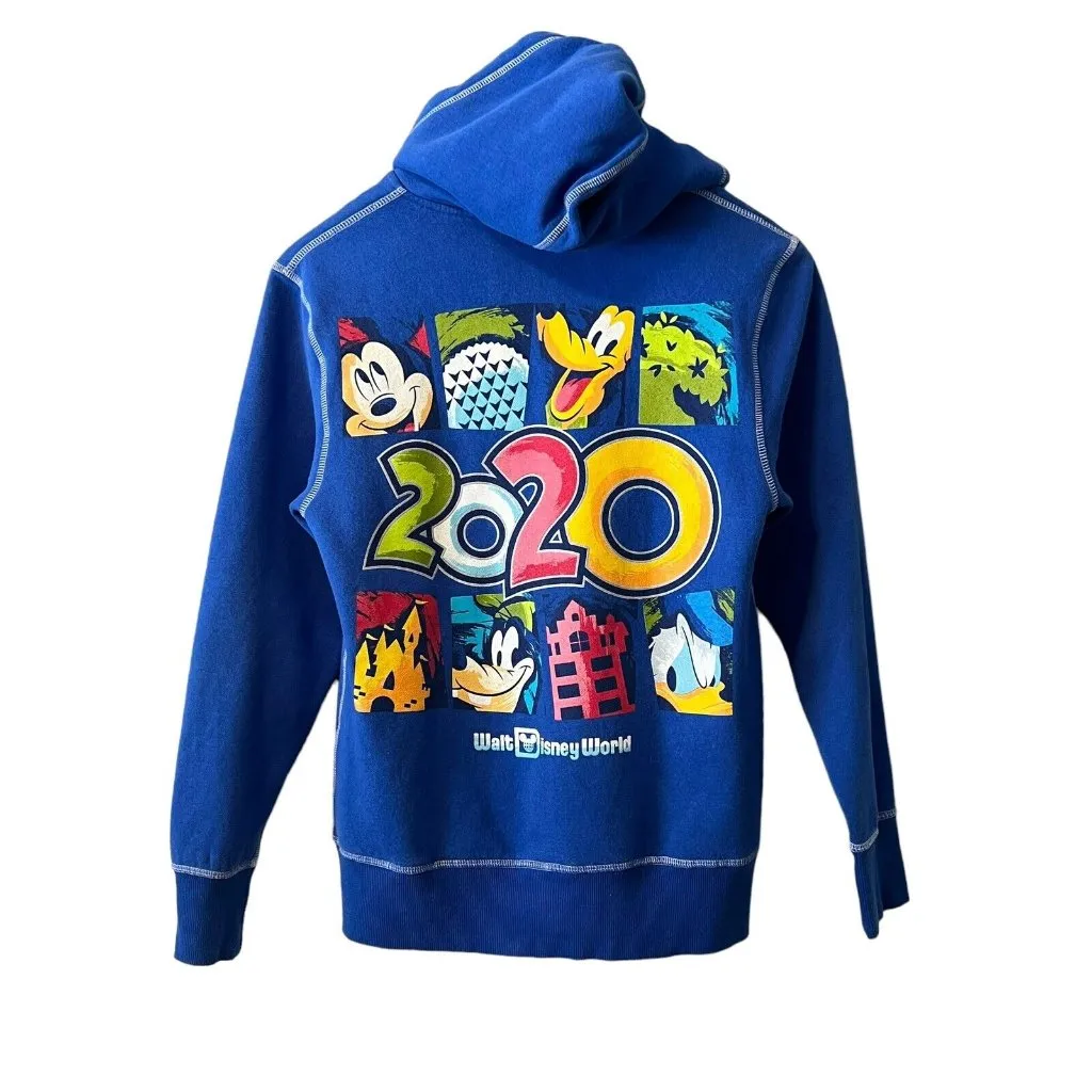Walt‎ Disney World Parks 2020 Zip Sweatshirt Adult Size Small Travel Vacation - Image 2