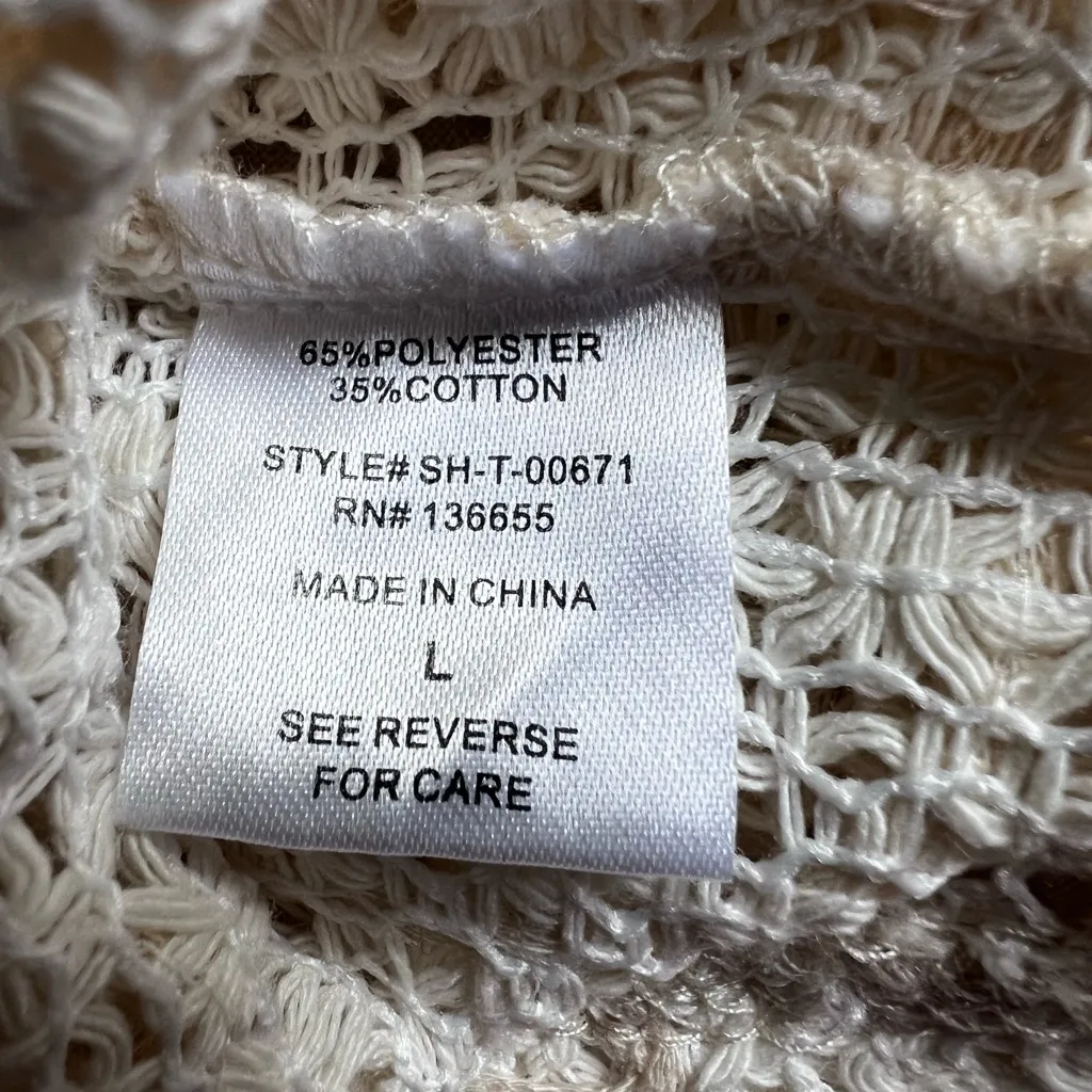 Sarah Hann Cream Lace & Sleeveless Tube Top Y2K Whimsical Romantic- Large - Image 9