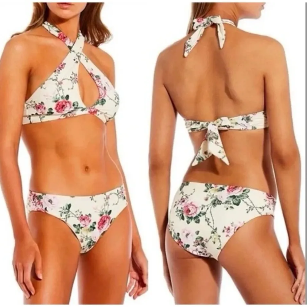 ANTONIO MELANI Floral Cross-Neck Bikini SET - Image 2