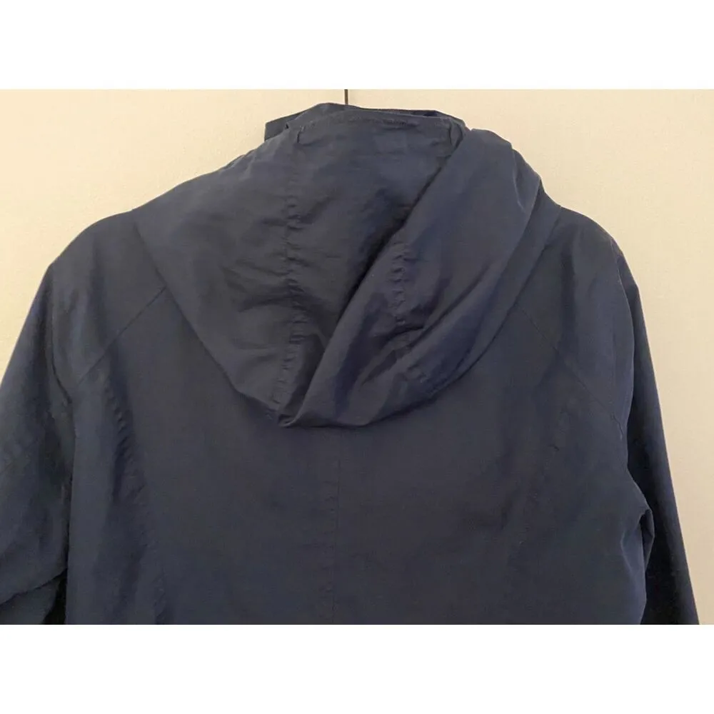 Lands End Navy Full Zip/Button Down Lightweight Jacket Women's Size M (10/12) - Image 7