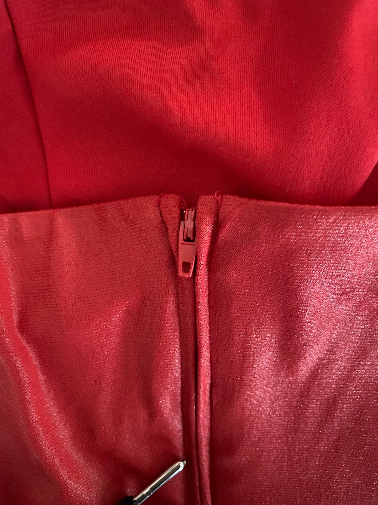 Midnight Doll Bright Red Long Sleeve Tight Dress - Image 8