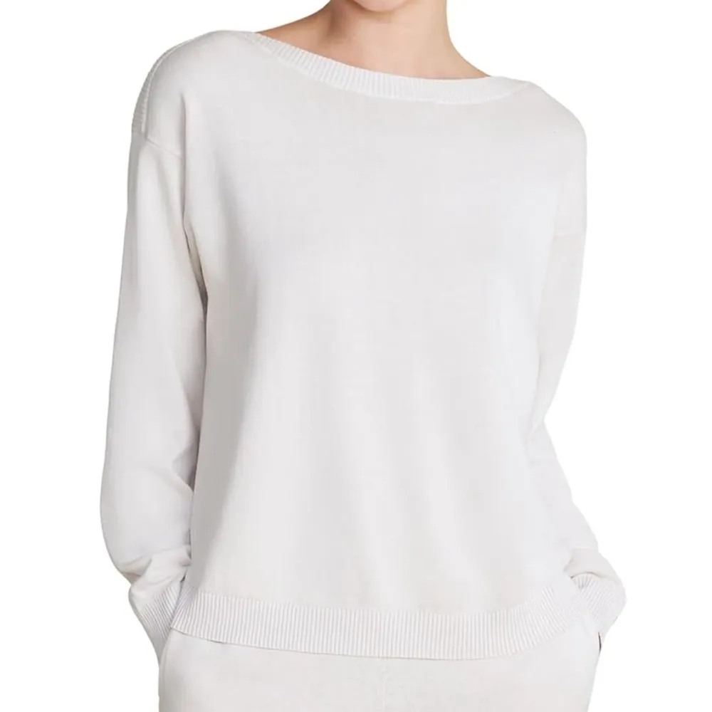 NWT Barefoot Dreams Sand Dune Sunbleached Boatneck Pullover - Image 2