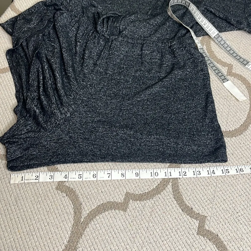 Aerie  Cozy Charcoal Gray Long Sleeve Romper - Image 13