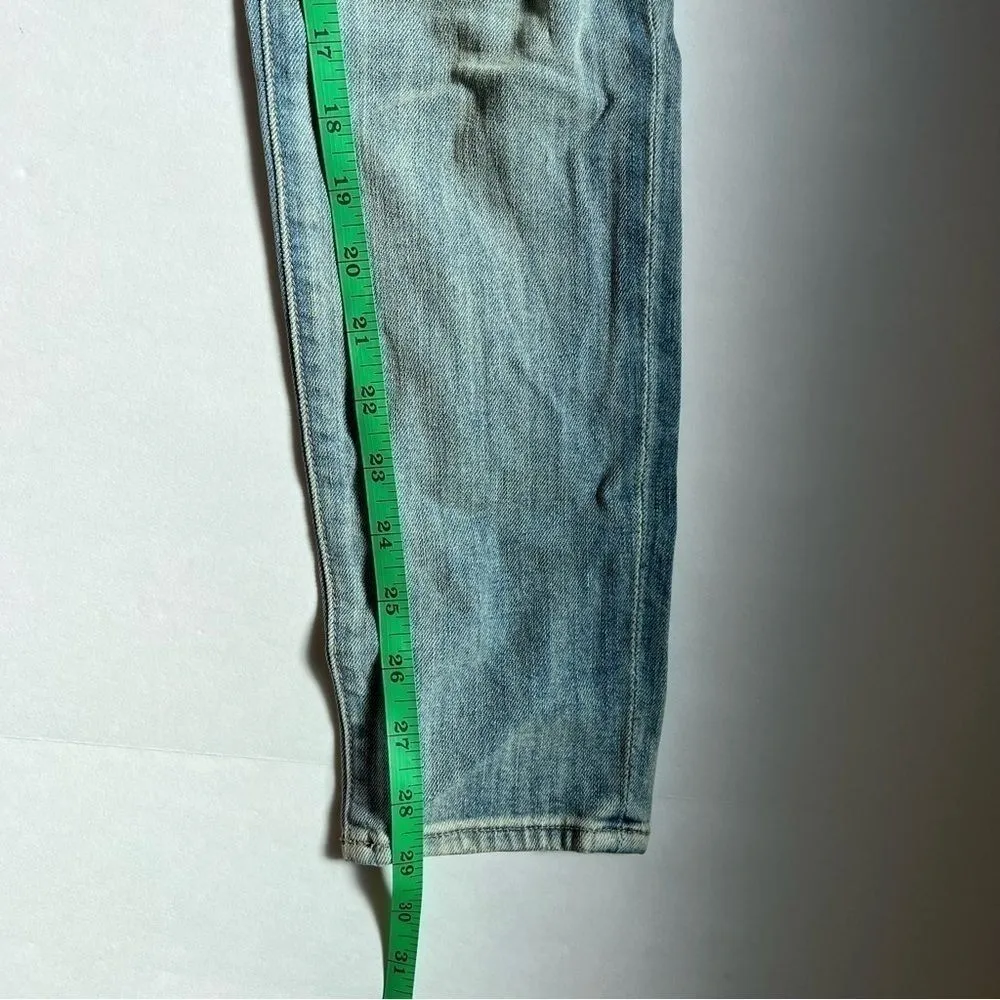 Wildfox Carmen Low Rise Distressed Light Blue Skinny Jeans Size 26 NWT - Image 7