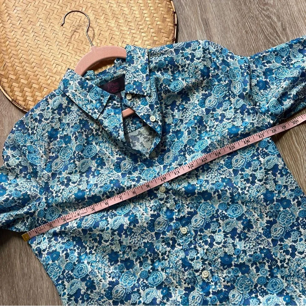 J. Crew Slim Perfect Shirt in‎ Liberty Elysian Day Floral women’s Size 2 - Image 7