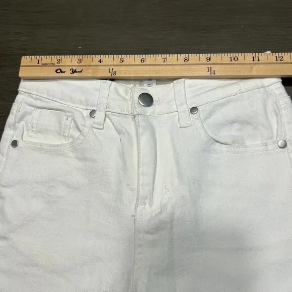 Abound White‎ Denim Jeans High Rise Skinny Ankle Casual Size 23 - Image 8