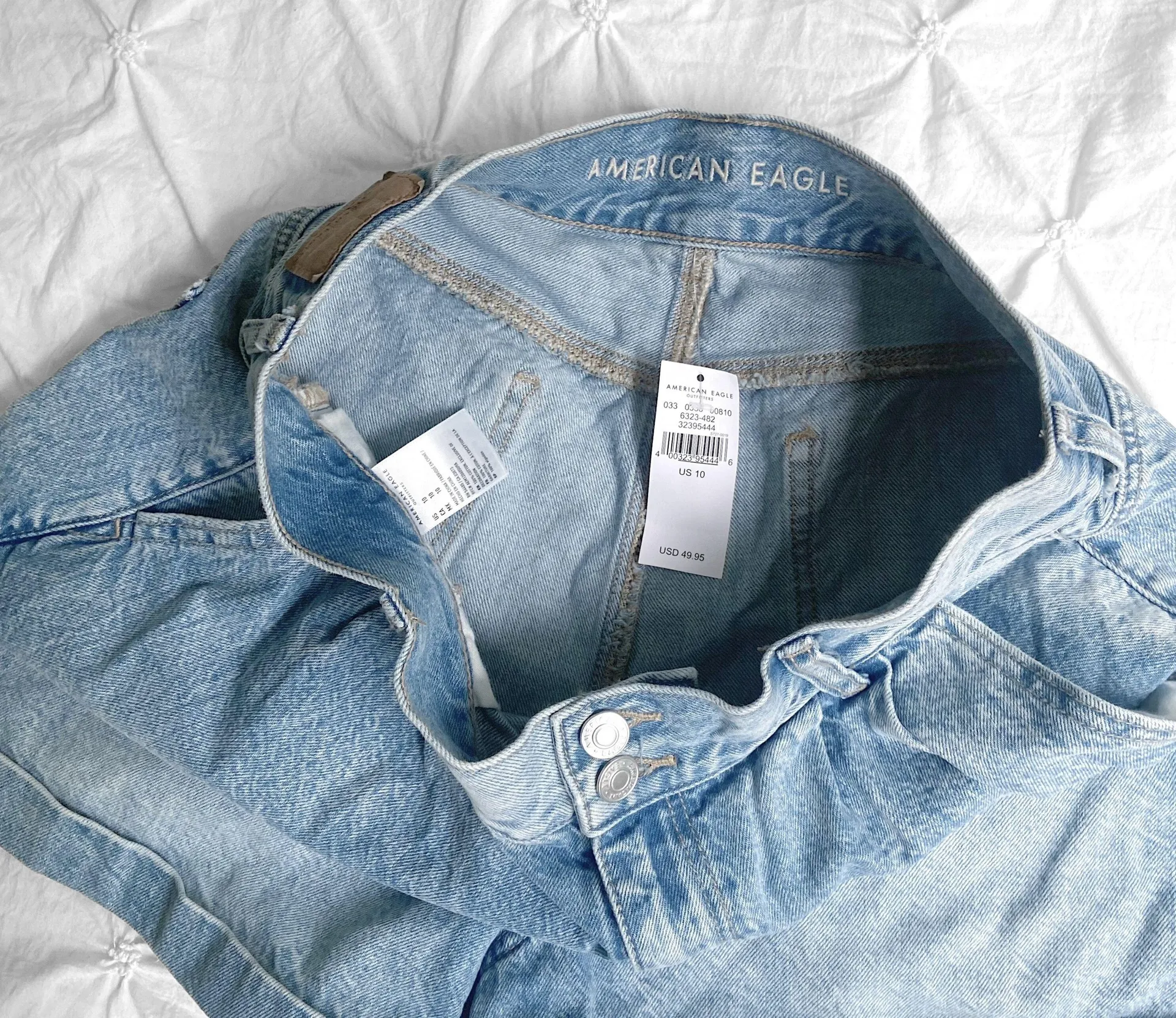 Pleated Denim Shorts  - Image 2