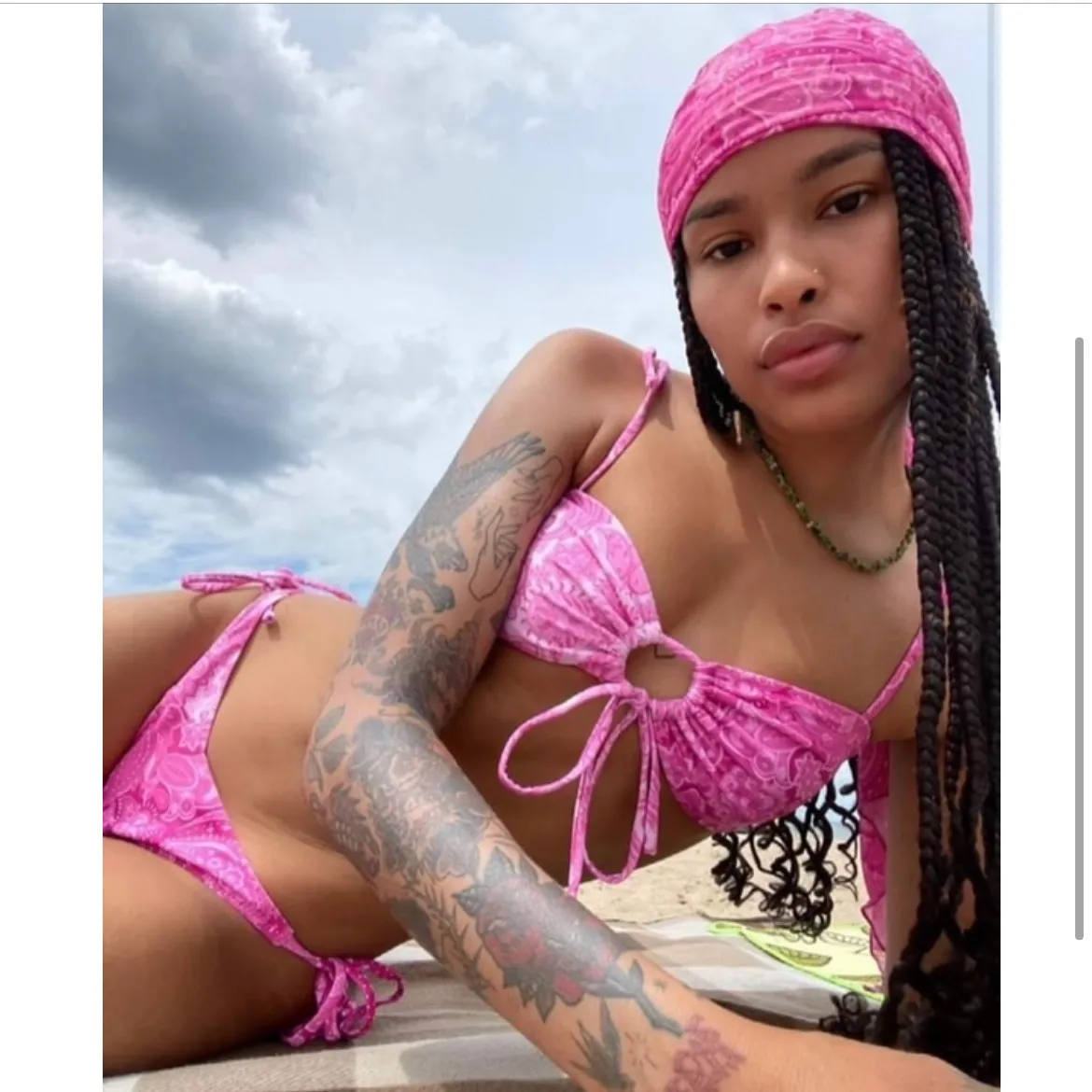 Pink Paisley 3 Piece Bikini Set - Image 11