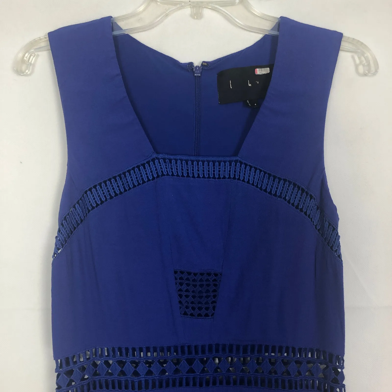 Nicole Miller Royal Blue Sleeveless Maxi Dress Size 4 - Image 3