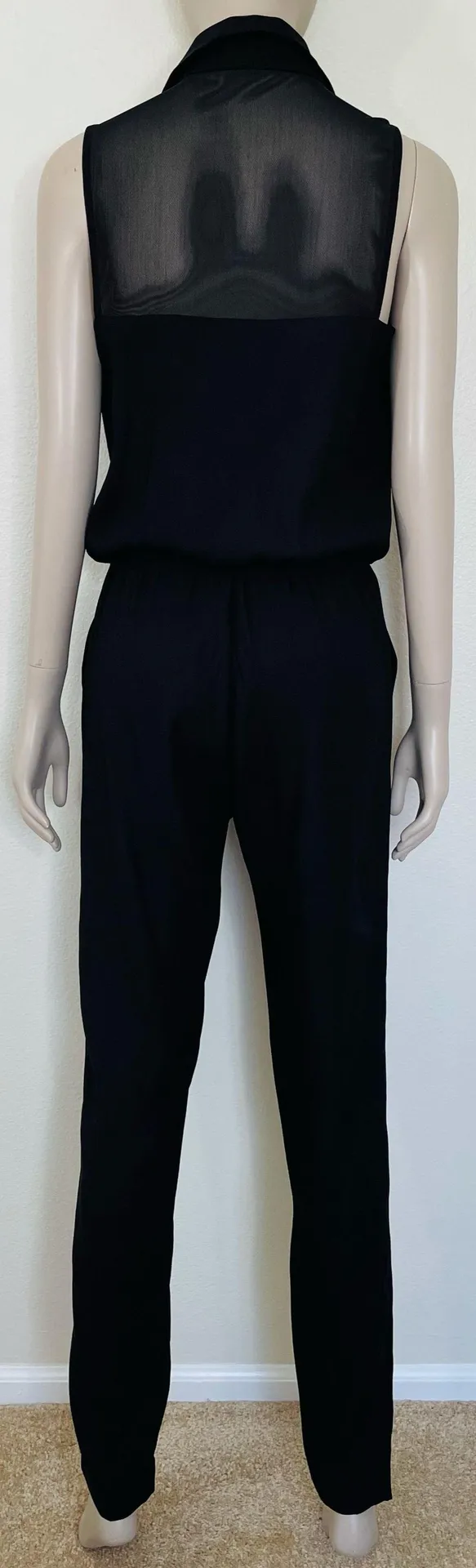 BR Monogram Black Mesh Back Jumpsuit NWT! - Image 4