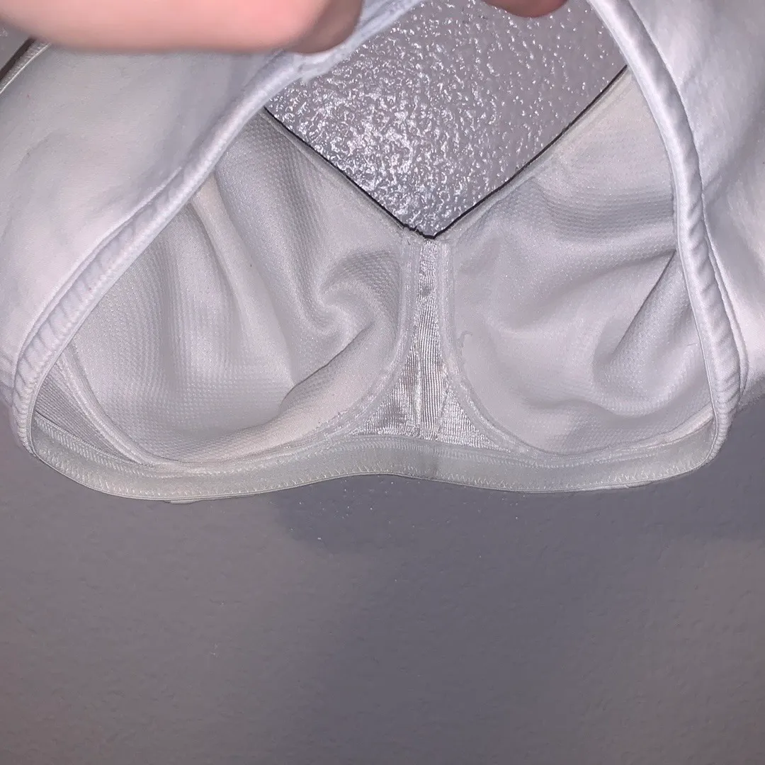 Platex Woman’s 36C Elegant White Women's Bra Wirefree Satin - Image 8