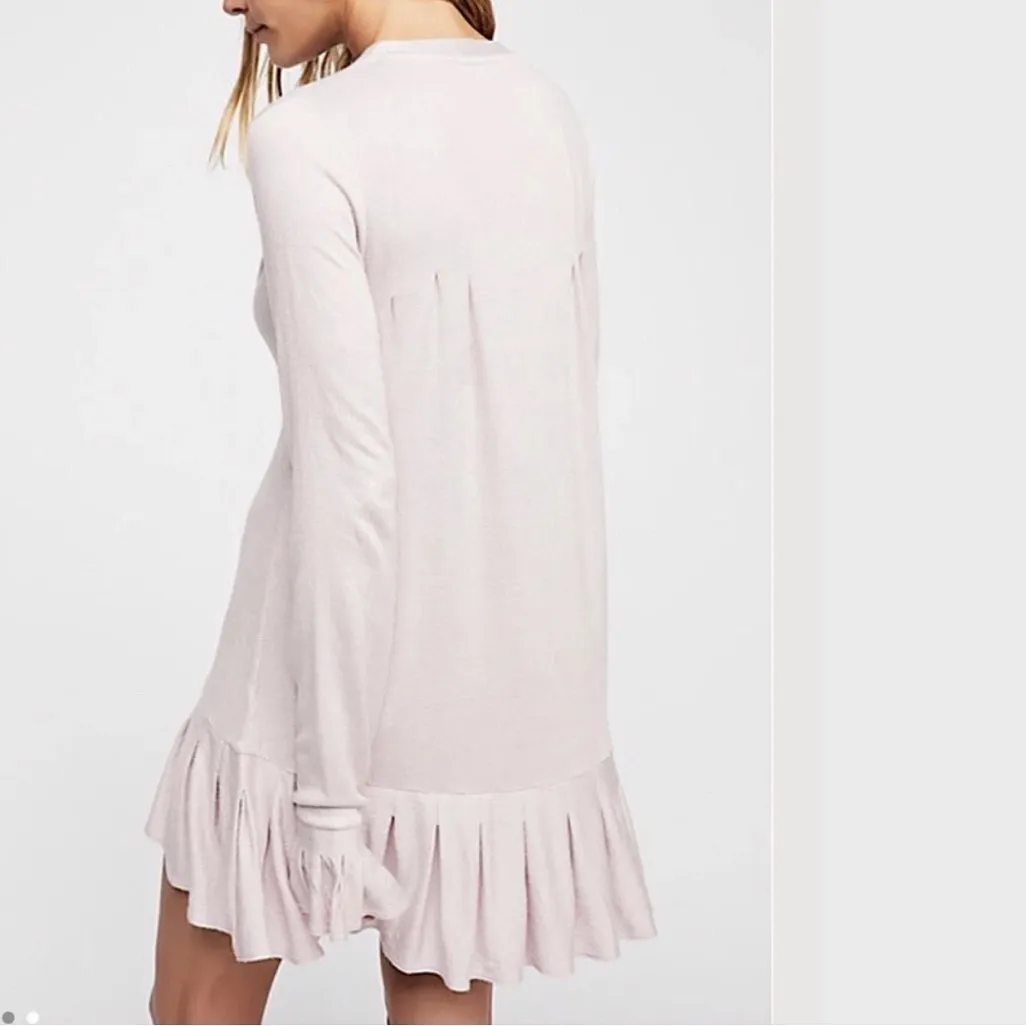 • Free People Your Girl tunic mini dress pink purple small - Image 2