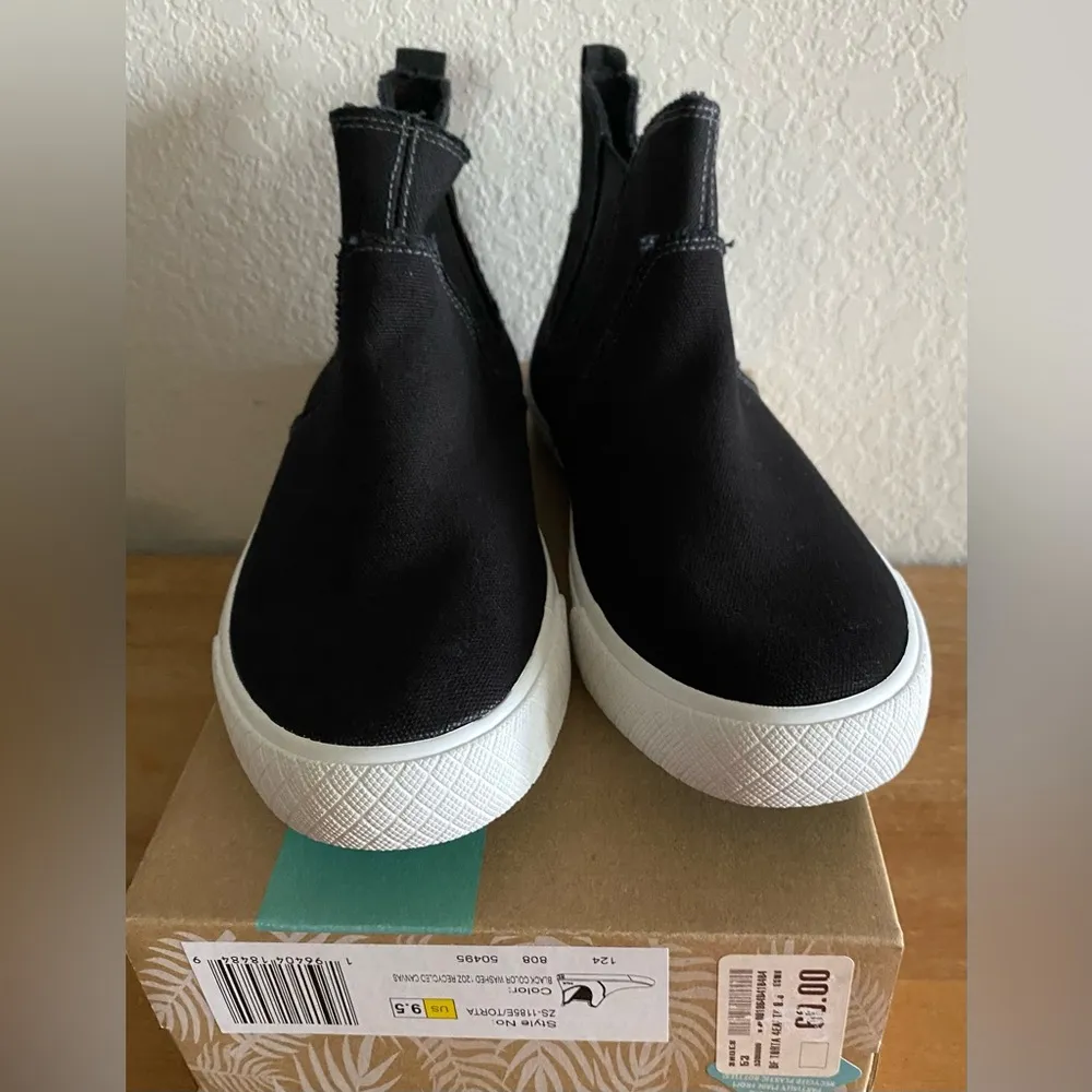 Blowfish Malibu Women's 4Earth Torta High-Top Sneaker in Black Washed Size 9.5 - Image 2