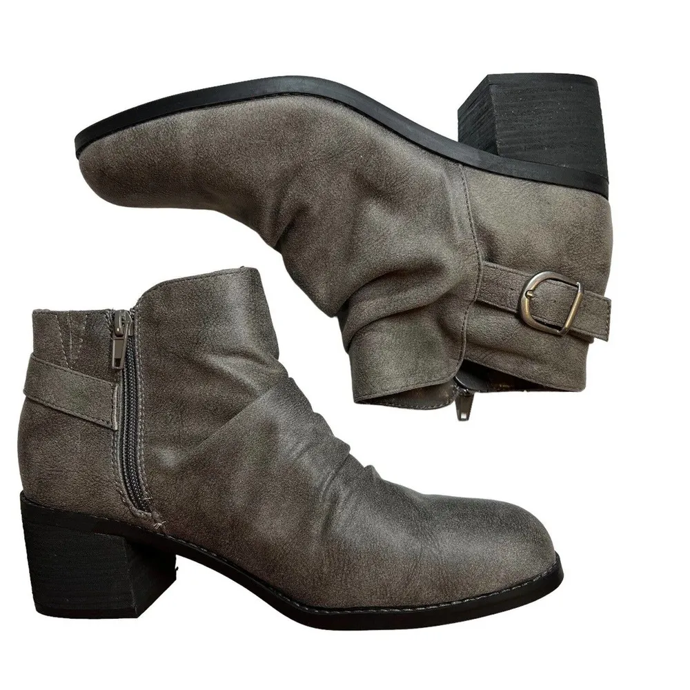 Bella Vita Grey Bootie Stacked Heel Size 9 New - Image 51