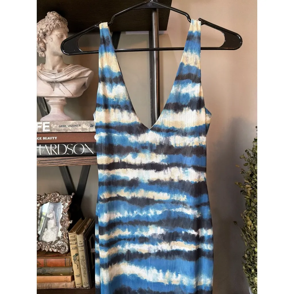 Ronny Kobo Rozio Dress Blue Tye Dye Multi Womens SIze Small - Image 5