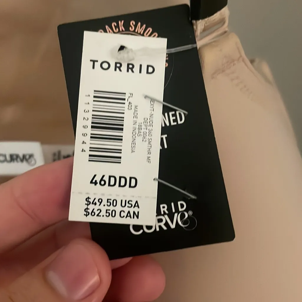 Torrid T-Shirt Lightly Lined Smooth 360° Back Smoothing® Bra - Image 3