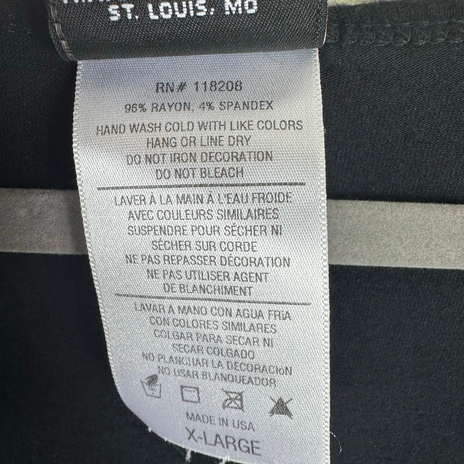 Harley Davidson Black American Flag Black Hills USA Studded Short Sleeve Tee XL - Image 6