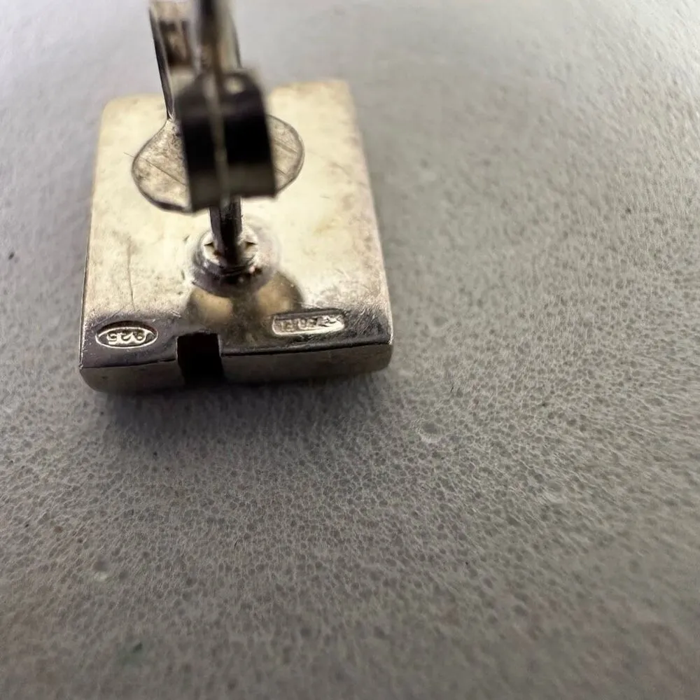 Gucci G Logo‎ Sterling Silver Pierced Earrings - Image 6