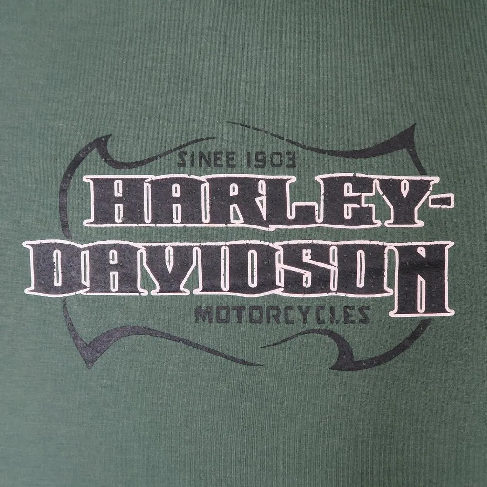 Harley Davidson  Green Crop Top - Image 5