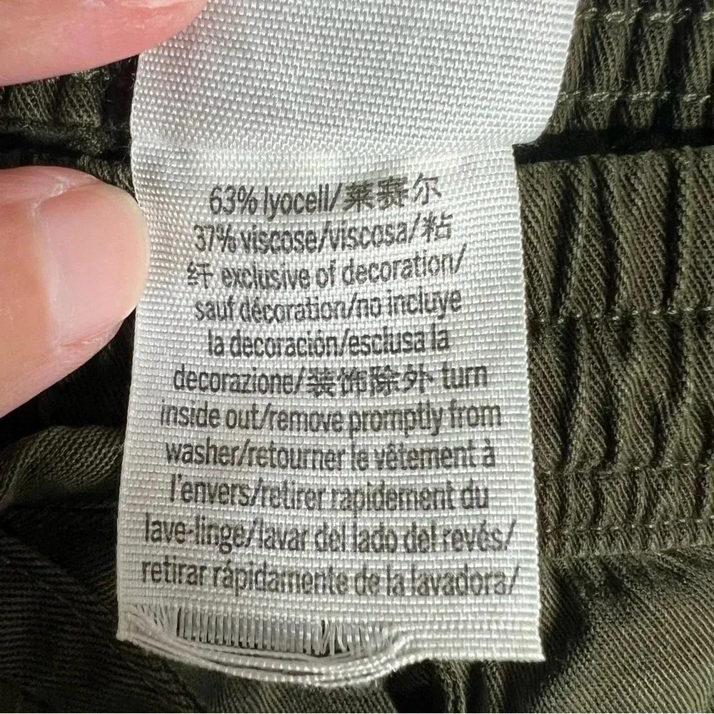 Pink Victoria’s Secret Womens Lightweight Joggers Olive Green Pull On Size Small - Image 8