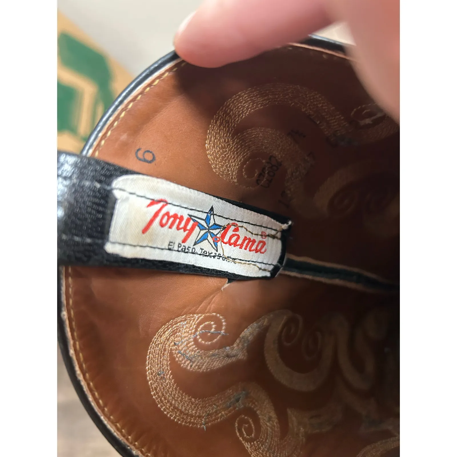 Tony Lama Boots Women's Size 6 Full Quill Ostrich Leather 13" Black Western Shoe - Image 3