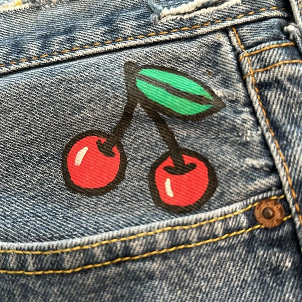 Levi’s 505 3” High‎ Rise Cut Off Jean Shorts Size 36 - Image 5