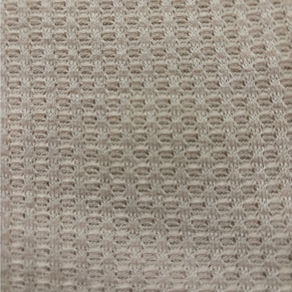 SHEIN Beige Waffle Knit Button-Front Tank Top with Brown Buttons Size M - Image 5