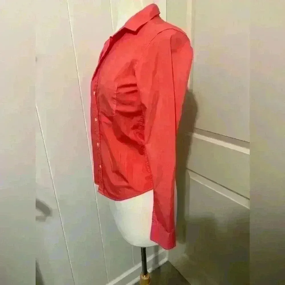 Frank & Eileen Barry Tailored Button Down Top Blouse XS - Image 4