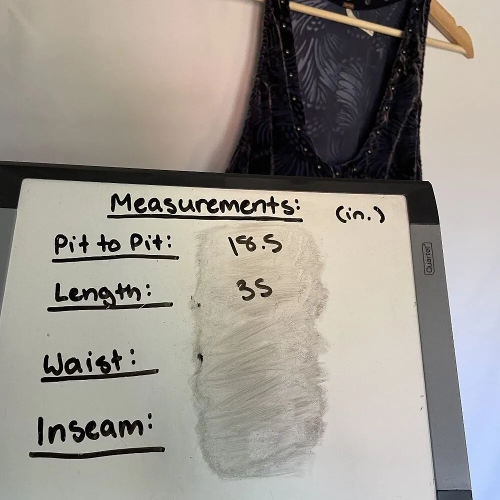 Free People boho scoop neckline sleeveless dress purple navy women's size M - Image 6