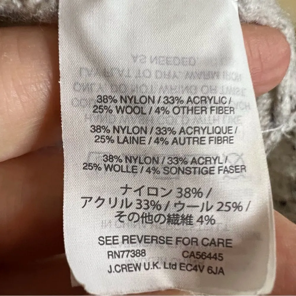 Madewell Kent Donegal Grey Speckled Wool Blend Cardigan Sweater Size‎ XS - Image 8