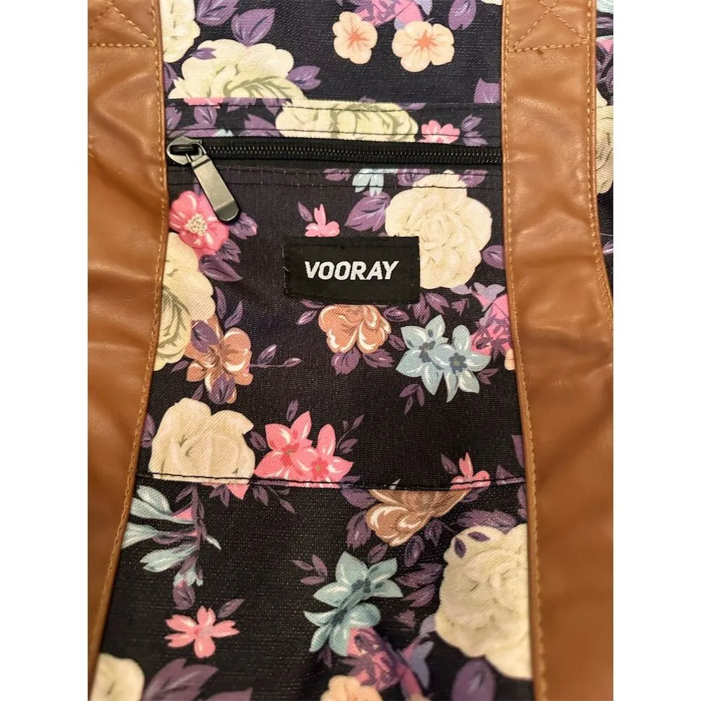 Vooray Roadie Gym Duffel Bag Floral Black Unisex Travel Bag - Image 5