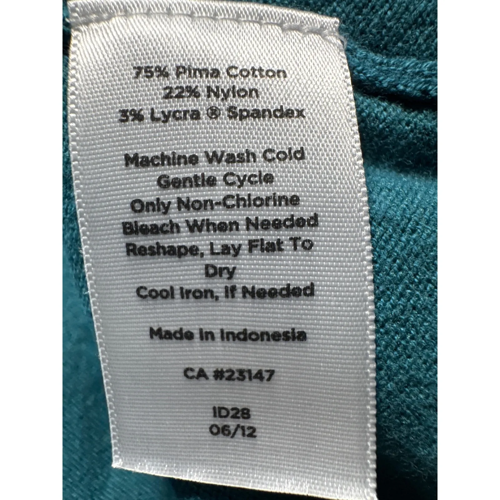 Talbots Woman Teal Sleeveless Pima Cotton Blend Sweater Vest Top 3XL - Image 4