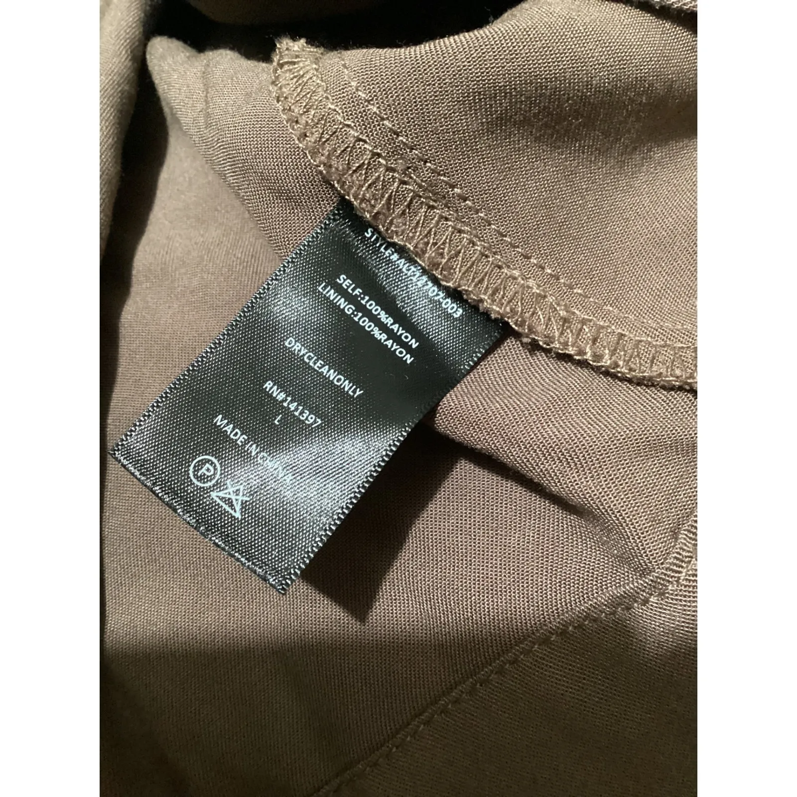 ASTR The Label Asymmetrical Zip Utility Jacket Brown Size L Size L - Image 5