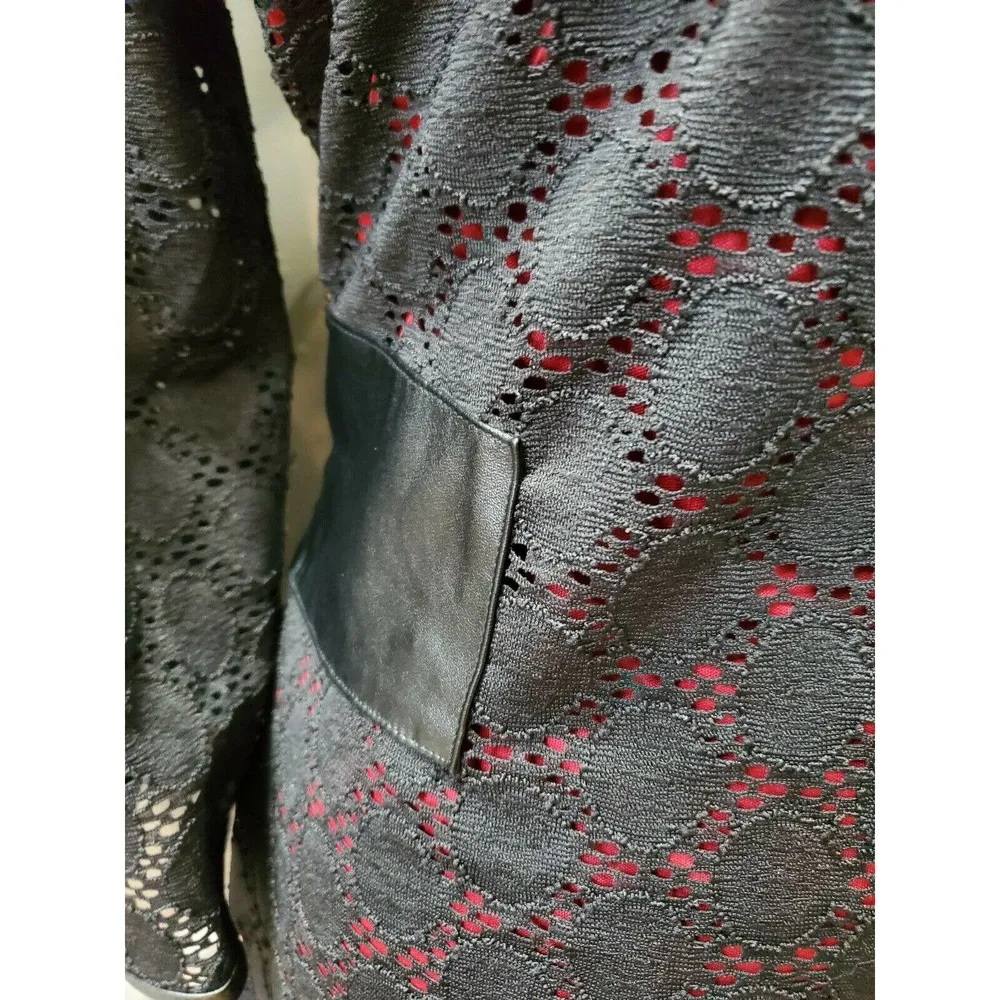 John Meyer Women's Black Polyester Round Neck Long Sleeve Knee Length Dress 16 - Image 5