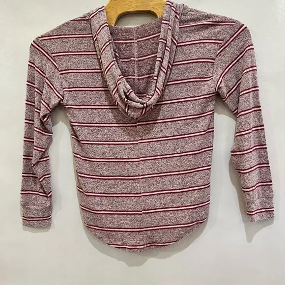 Market And Spruce Hoodie Brushed Knit Womans Sz‎ XS Athletic Casual BOHO Red - Image 4