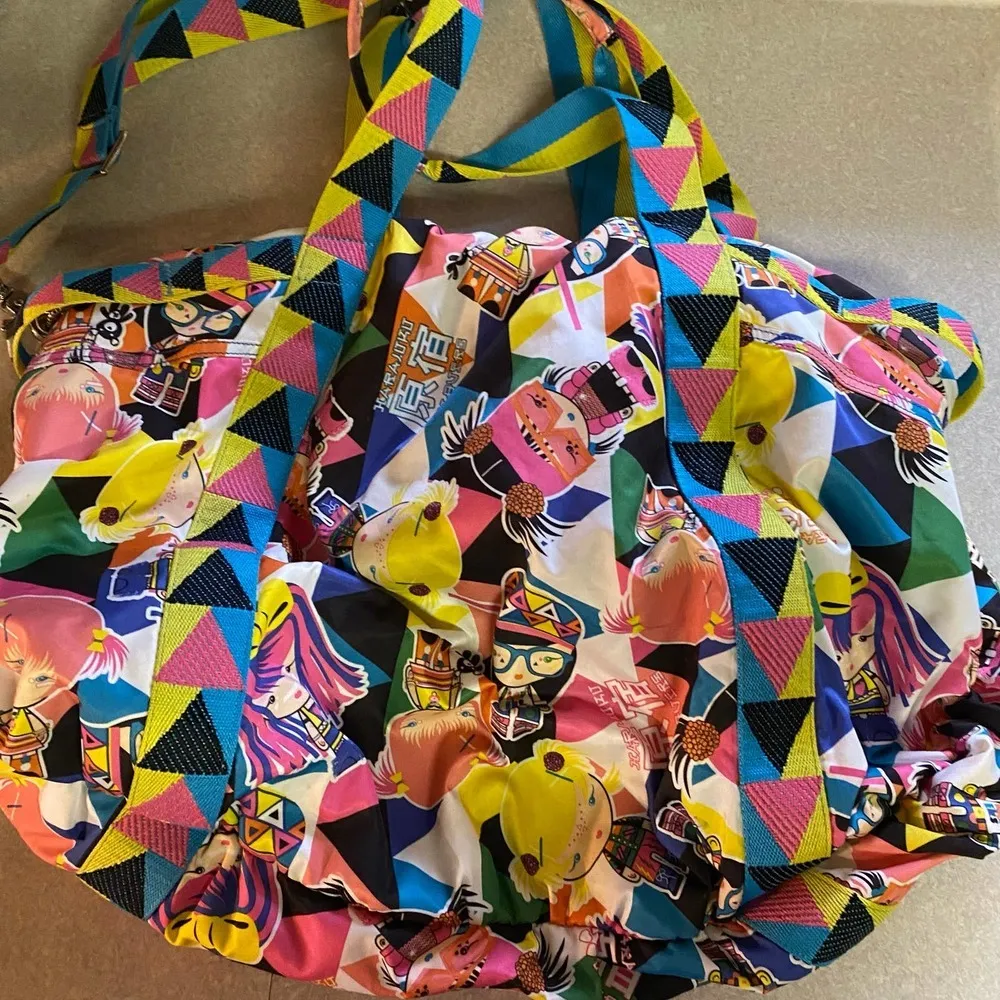 Harajuku Lovers  RARE Weekender Duffle Travel Preppy Streetwear Bag - Image 3