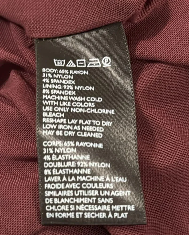 UO Silence + noice burgundy cutout sheath dress with strap detail size XS - Image 7