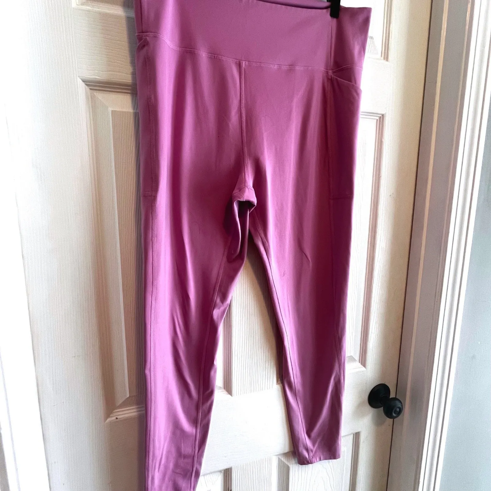Girlfriend Collective High Rise Leggings Lilac Purple Pockets Athleisure XXLarge - Image 2
