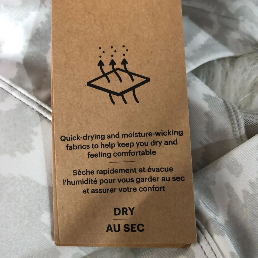 Asics Womens Sports Bra S‎ Gray 92 Love Core Train Printed Activewear NWT - Image 7