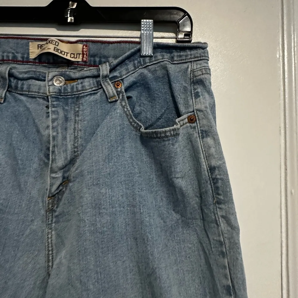Vintage Levis 550 Jeans Women 18M Light Wash Blue Relaxed Bootcut Y2K. 5 pockets - Image 8