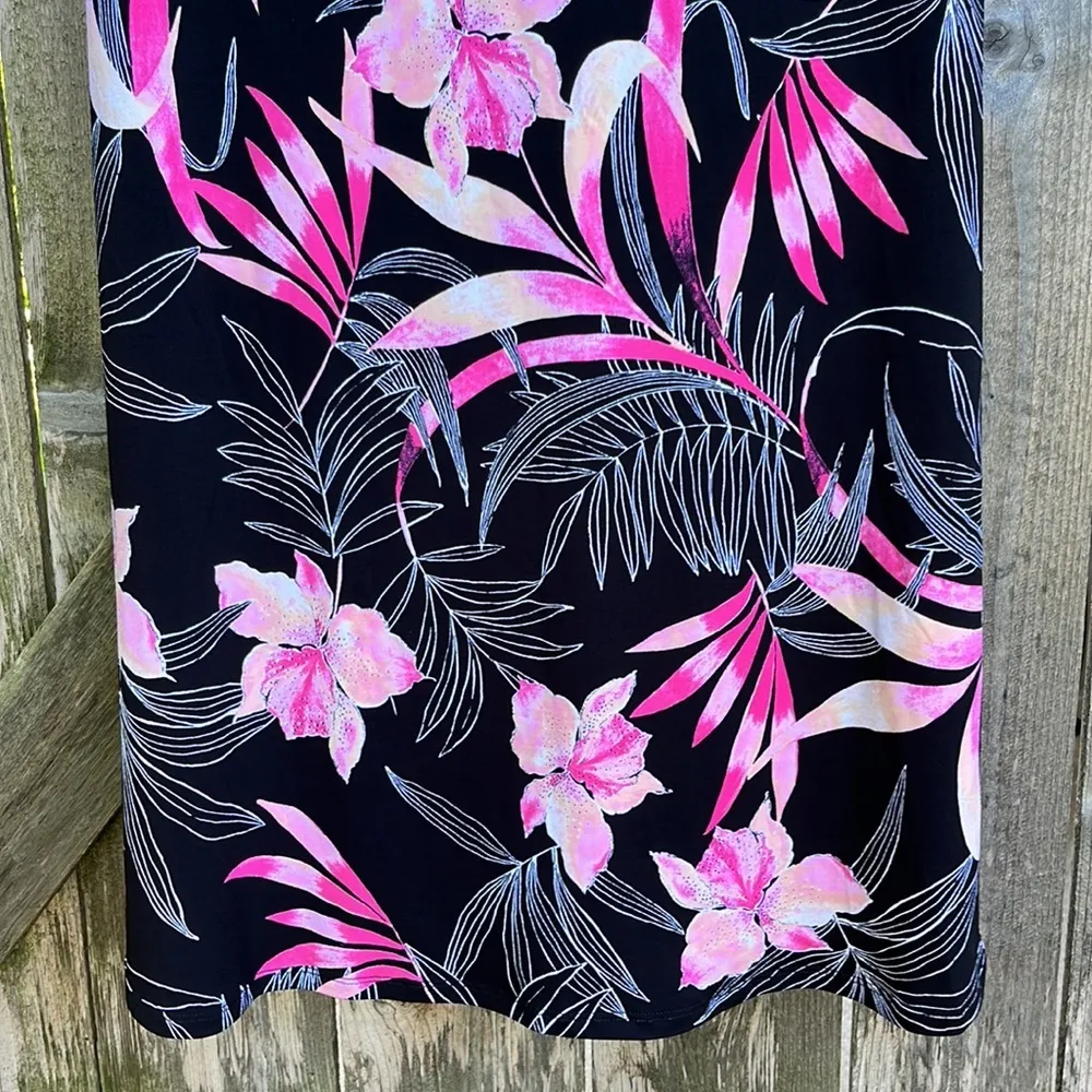 NWT Chico’s Brielle Dress Wild Tuberose Size Medium - Image 6