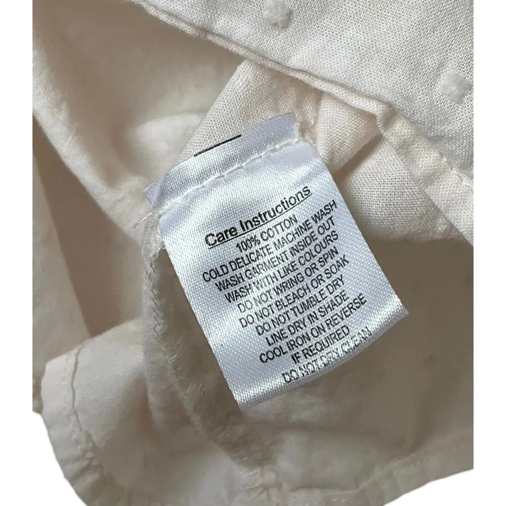 Modcloth Princess Highway Light Peach Cotton Round Neck Women's Size 12 | 35-23 - Image 5