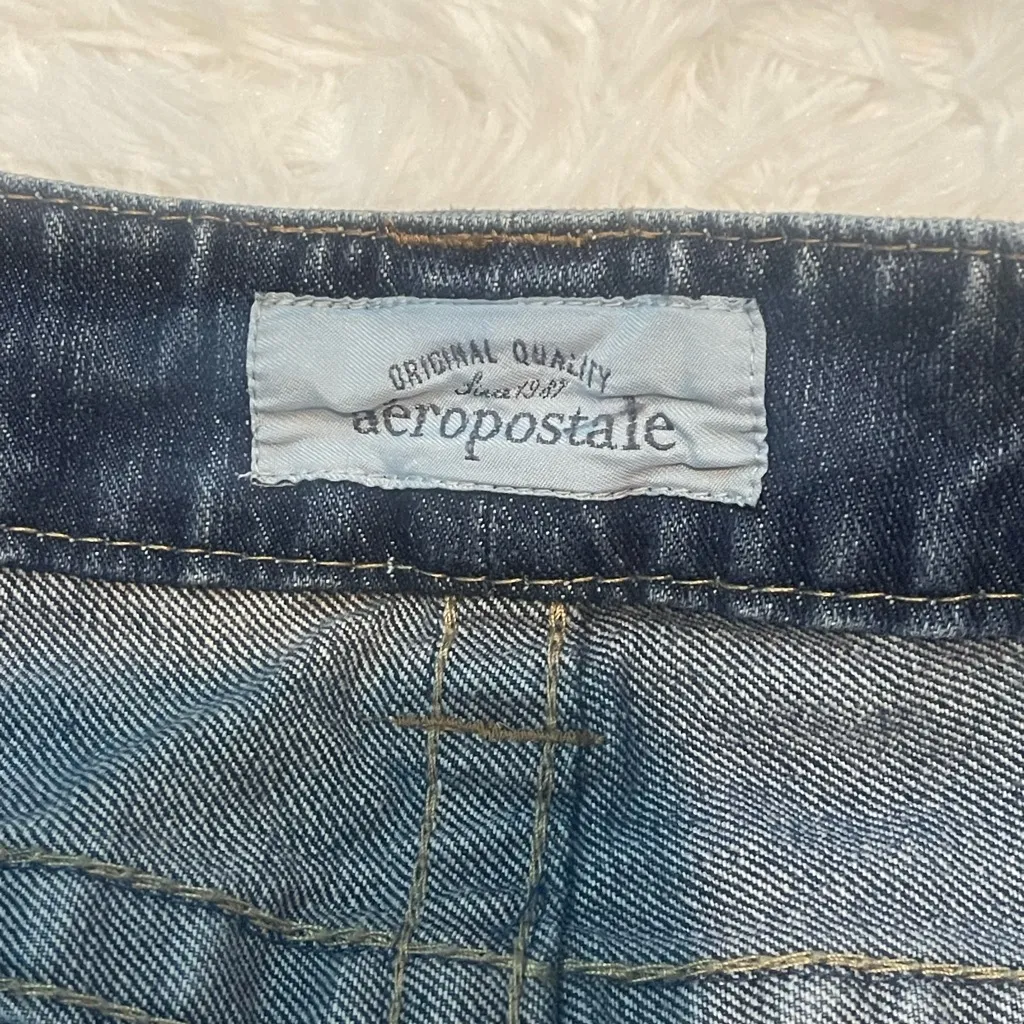 Y2K Aeropostale short mini denim jean skirt woman’s size 7/8 EUC - Image 7