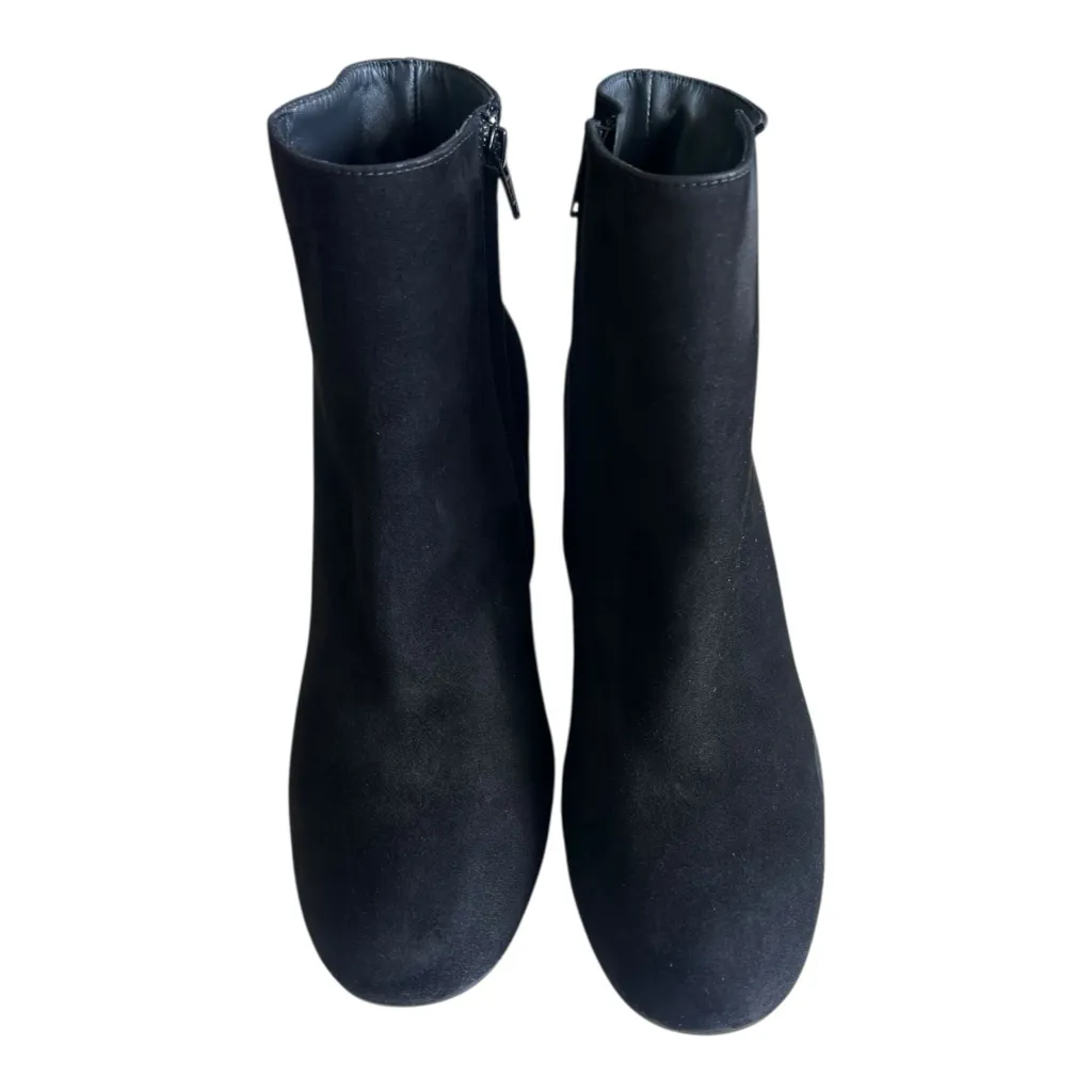 Paul Green OberMaterial Black Suede Ankle Booties Size 10 - Image 2