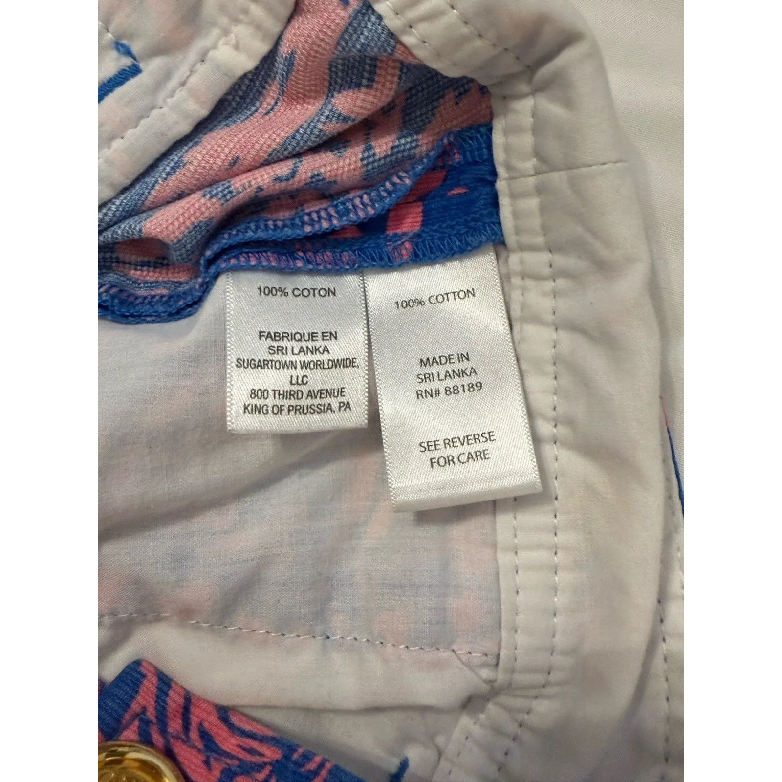 Lilly Pulitzer Callahan Shorts Size 10 Pink Blue Rolling In Grass Zebra Print - Image 5